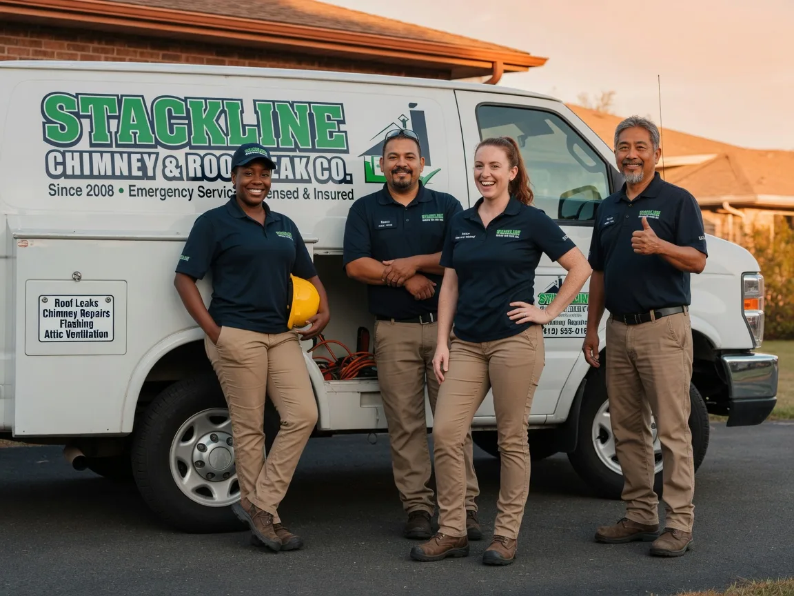 Chimney flashing repair company in Lodi, TX